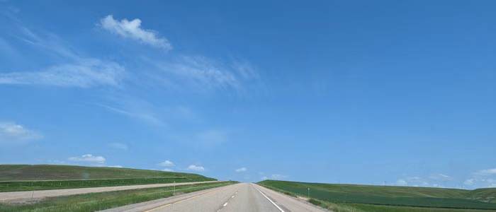 Open highway stretching toward the horizon